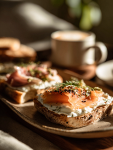 Smoked Salmon Bagel Board Recipe Brunch Platter