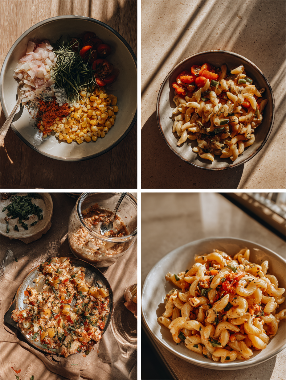 Steps for Mexican Street Corn Pasta Salad Recipe Easy Lunch