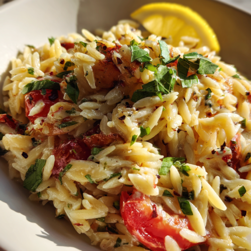 Lemon Orzo Salad Recipe Mediterranean Meal Prep Lunch