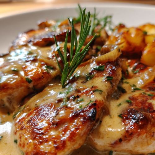 One Pan French Onion Chicken Recipe Easy Comfort Dinner