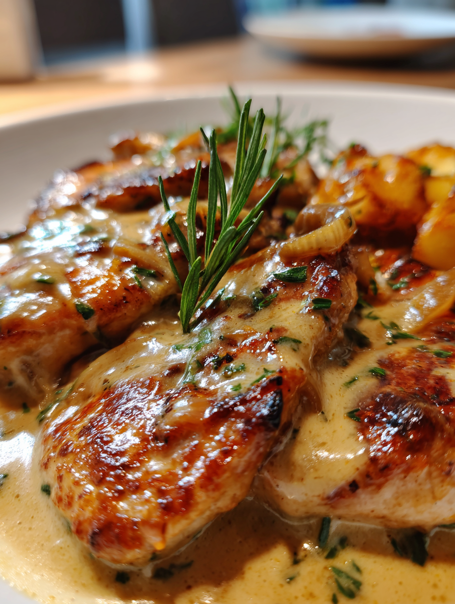 One Pan French Onion Chicken Recipe Easy Comfort Dinner