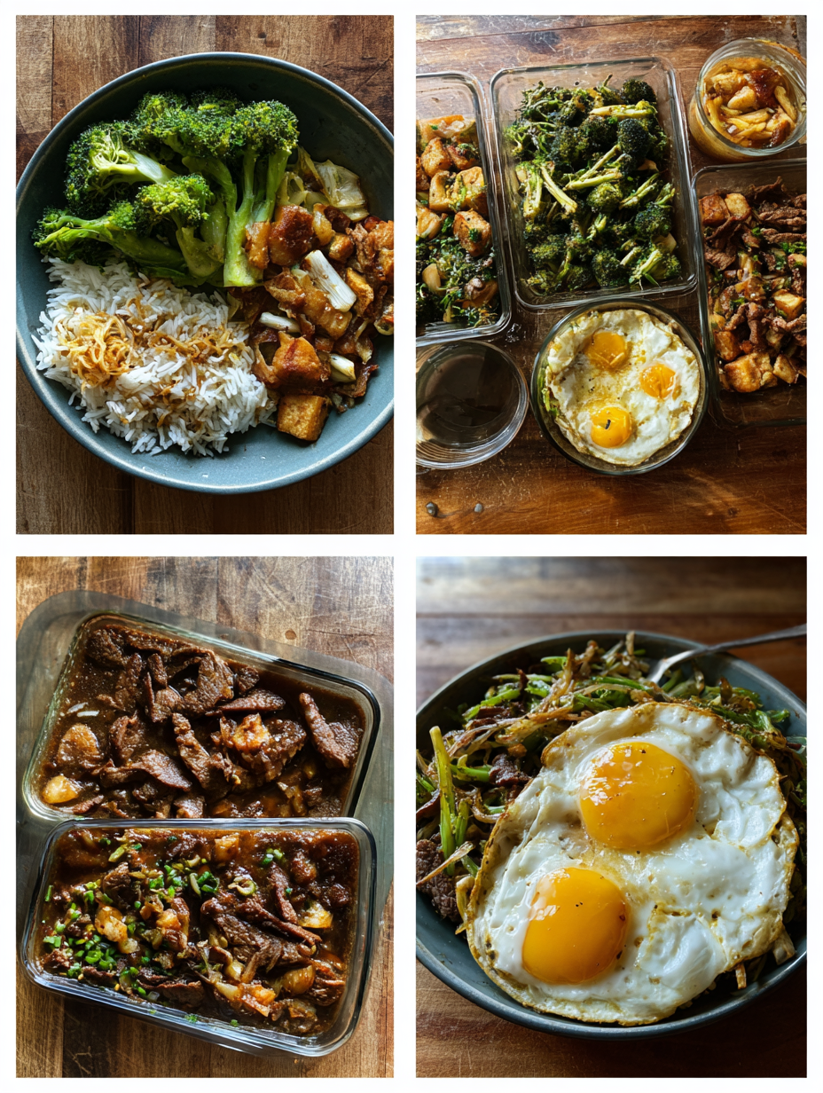 Steps for Halal Beef Broccoli Meal Prep