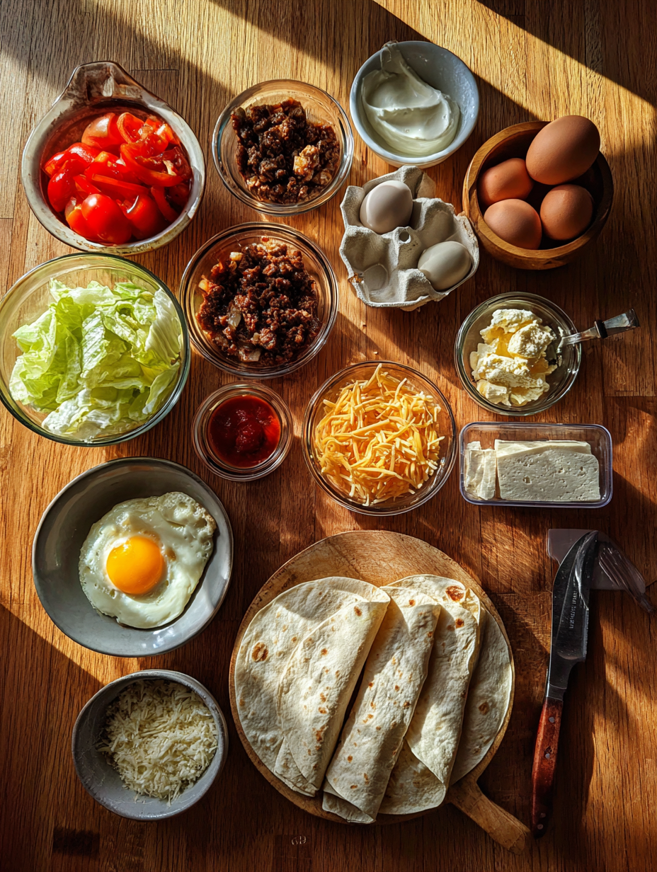 Ingredients for French Dip Tortilla Roll Ups 36g Protein Per Serving