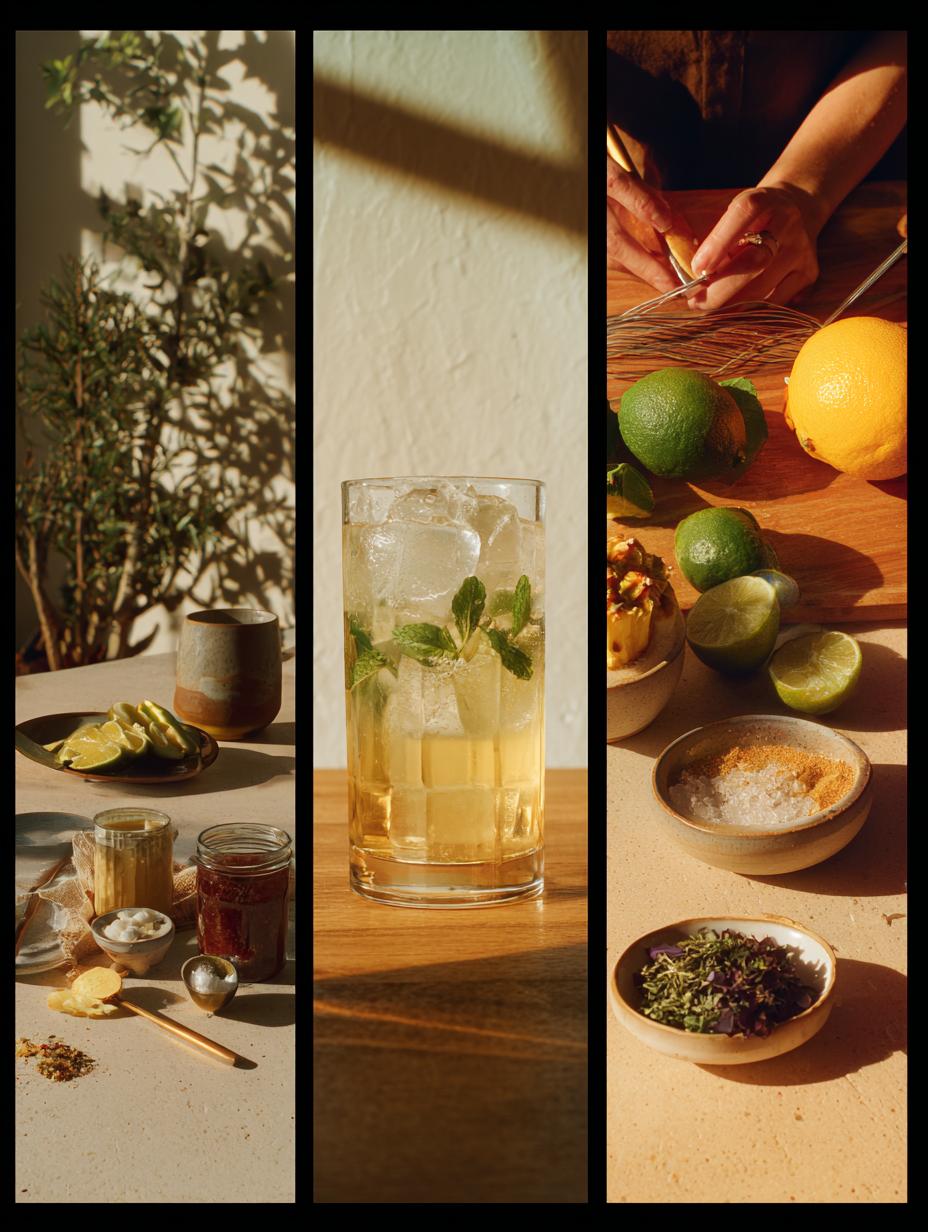 Steps for Pineapple Mint Mocktail Recipe Cooling Summer Drink