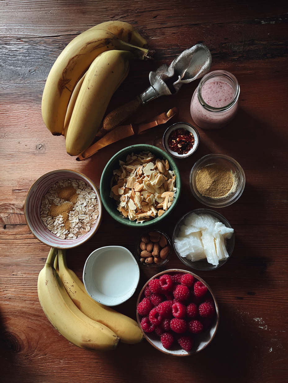 Ingredients for Raspberry Banana Smoothie A Burst of Flavor and Nutrition