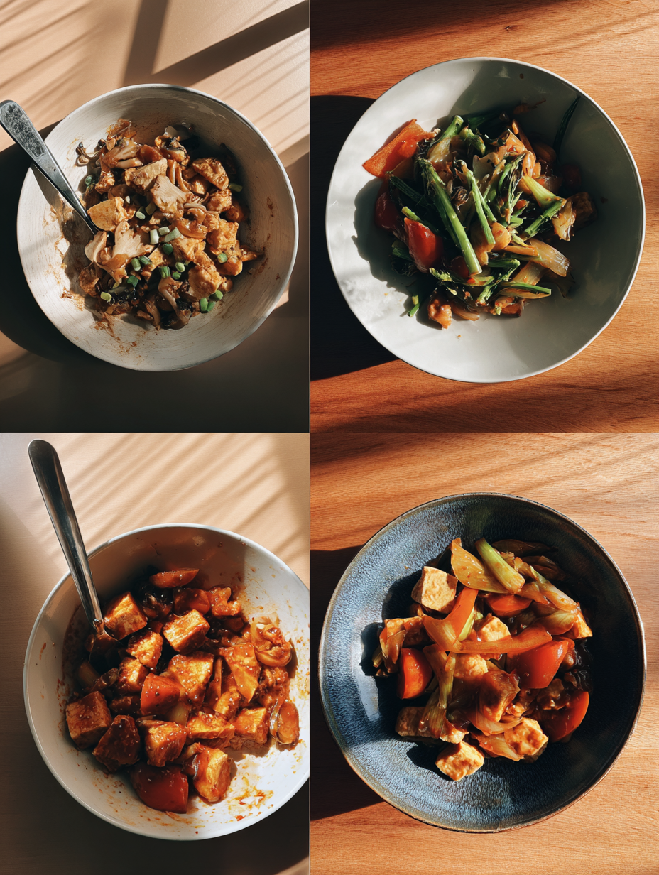 Steps for Balanced Meals Tofu Veggie Stir-Fry