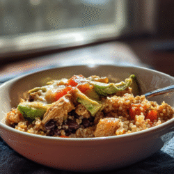 Nutritious Black Bean Avocado Bowl