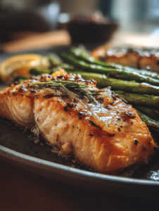 One Pan Garlic Butter Salmon Asparagus Recipe