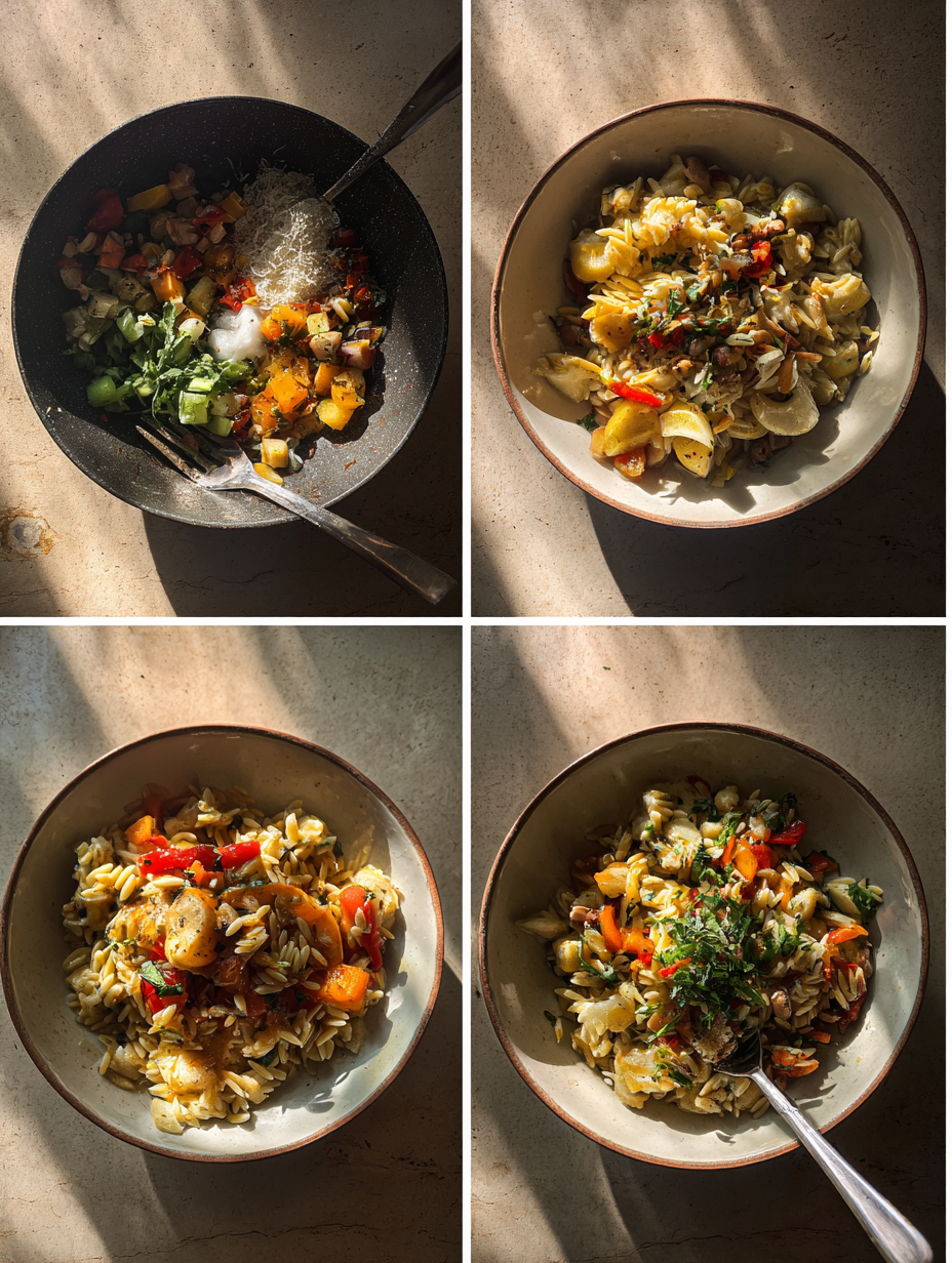 Steps for Lemon Orzo Salad Recipe Mediterranean Meal Prep Lunch