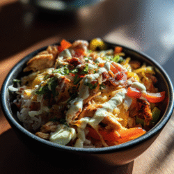 Chicken Fajita Rice Bowls Colorful and High Protein Meal
