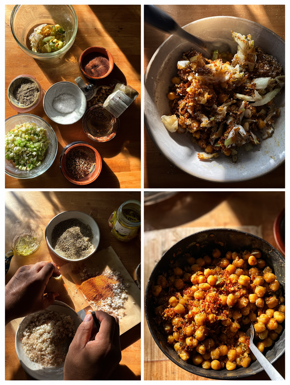 Steps for Spicy Chickpea Protein-Packed Snack