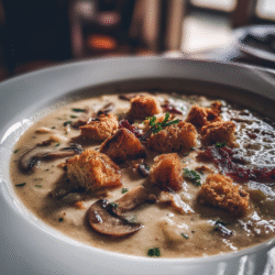 Creamy Cottage Cheese Mushroom Soup Protein Packed with Meal
