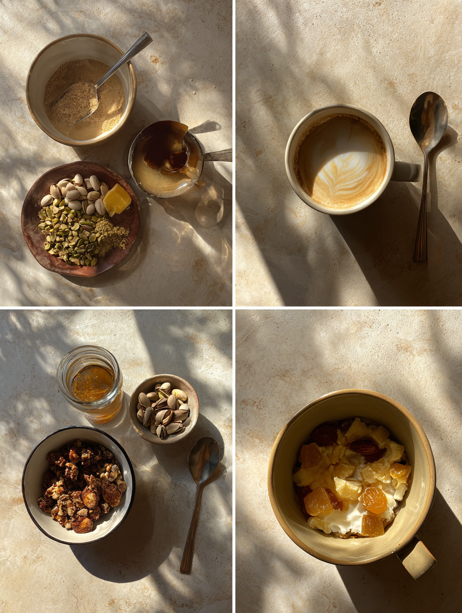 Steps for Pistachio Latte Recipe Trending Nut Coffee Drink