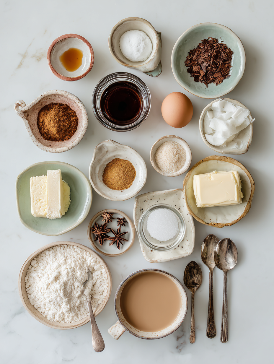 Ingredients for Coconut Iced Coffee Recipe