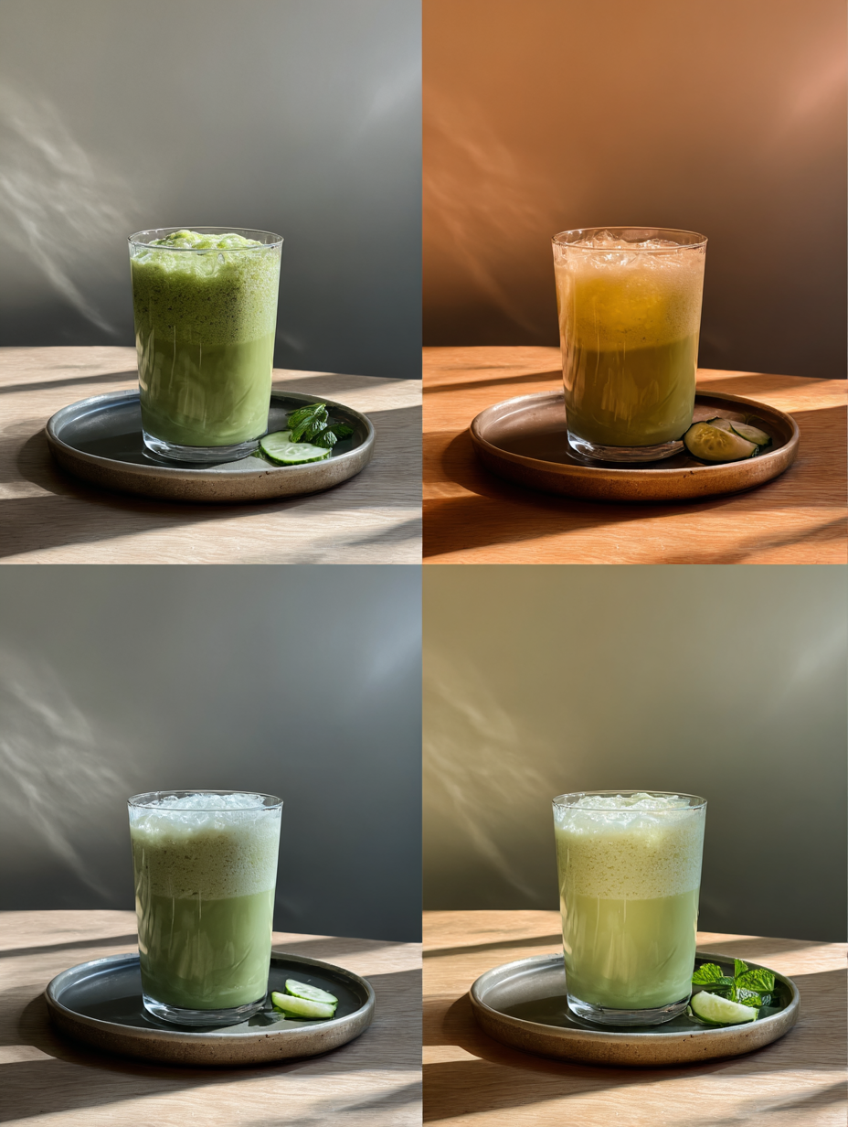 Steps for Cucumber Mint Slushie Recipe Spa Cooling Drink