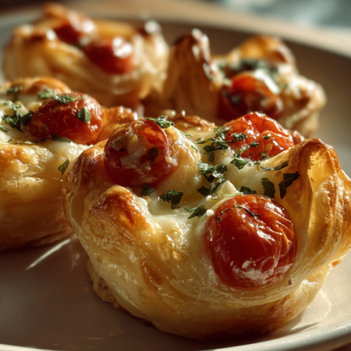 Puff Pastry Caprese Bites Recipe Easy Elegant Appetizer