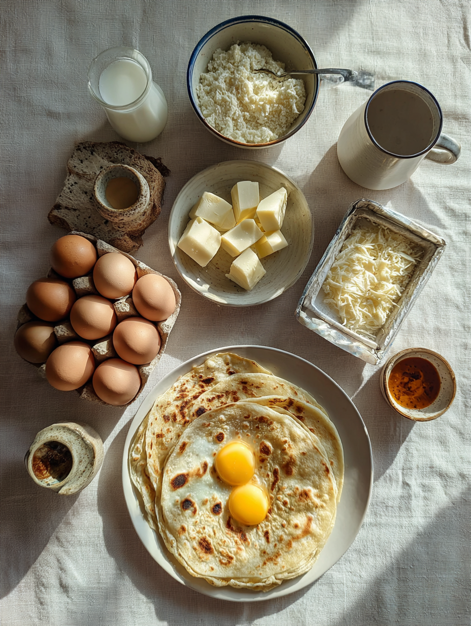 Ingredients for Keto Crunchwraps Low-Carb High Protein Delight