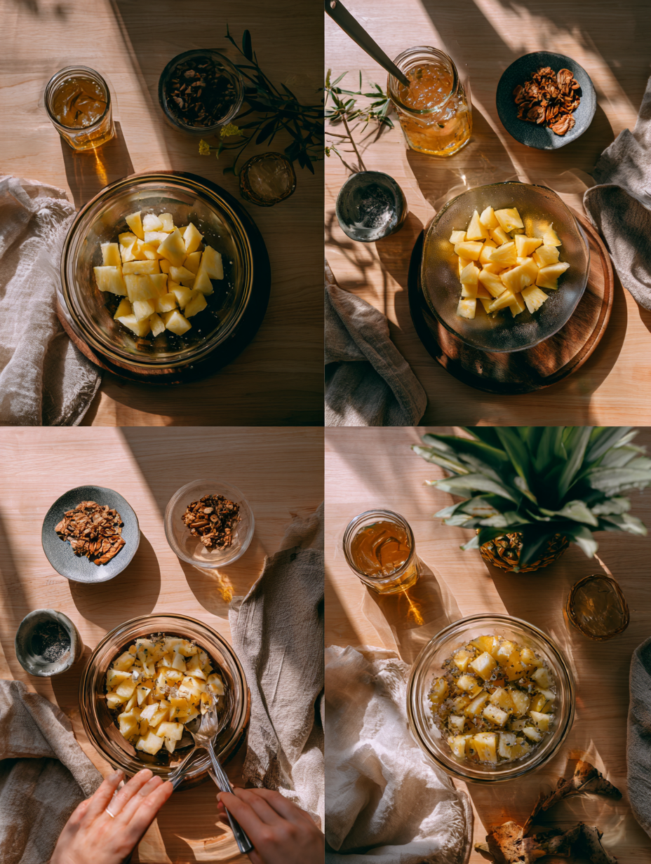 Steps for Pineapple Dirty Soda Recipe Tropical Fizzy Drink