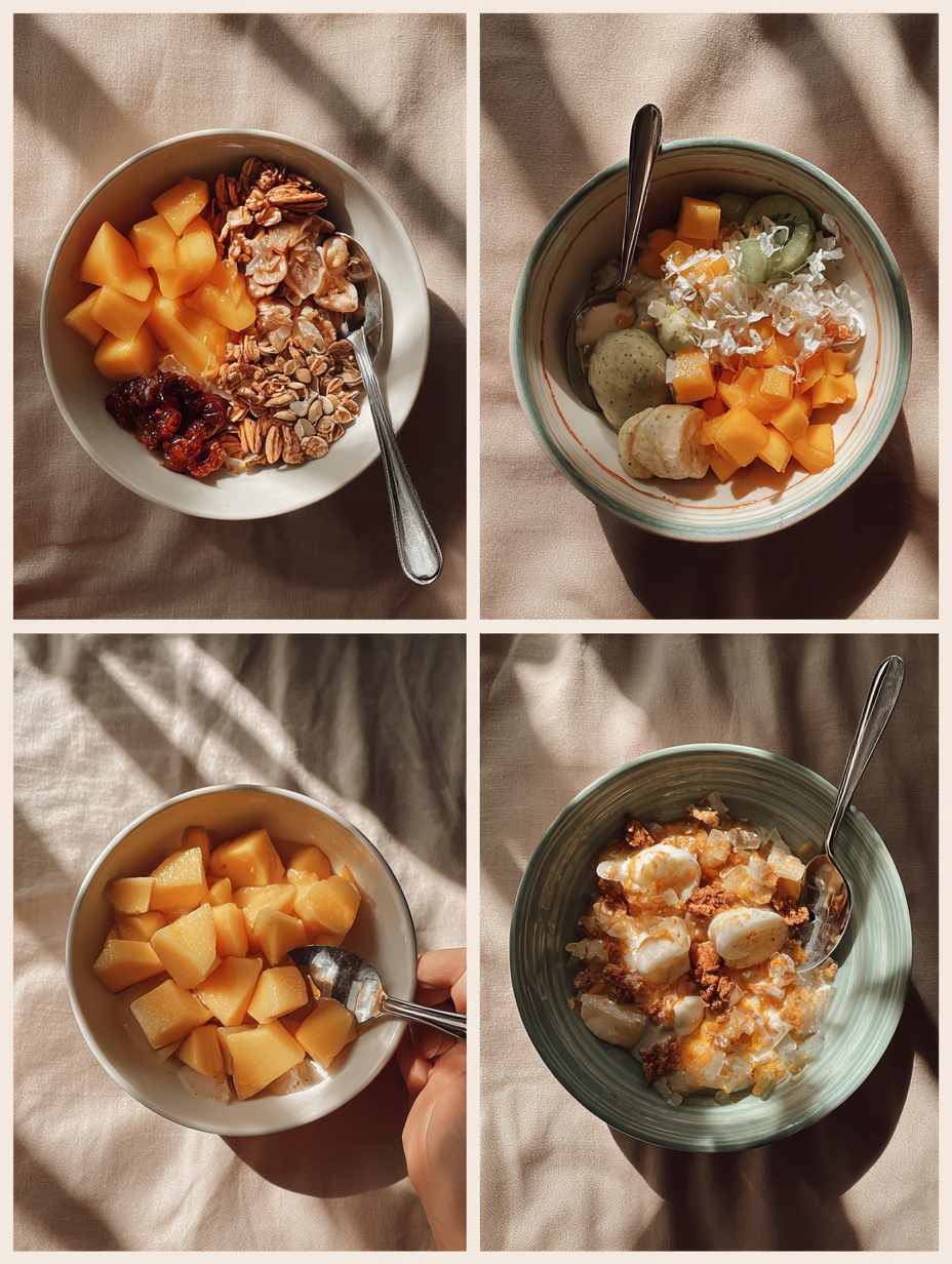 Steps for Mango Matcha Drink Recipe Tropical Green Tea