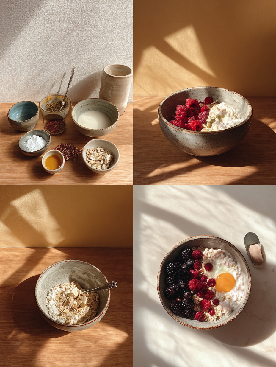 Steps for High-Protein Greek Yogurt Berry Smoothie