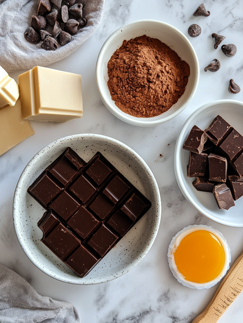 Ingredients for Vegan Chocolate Mousse