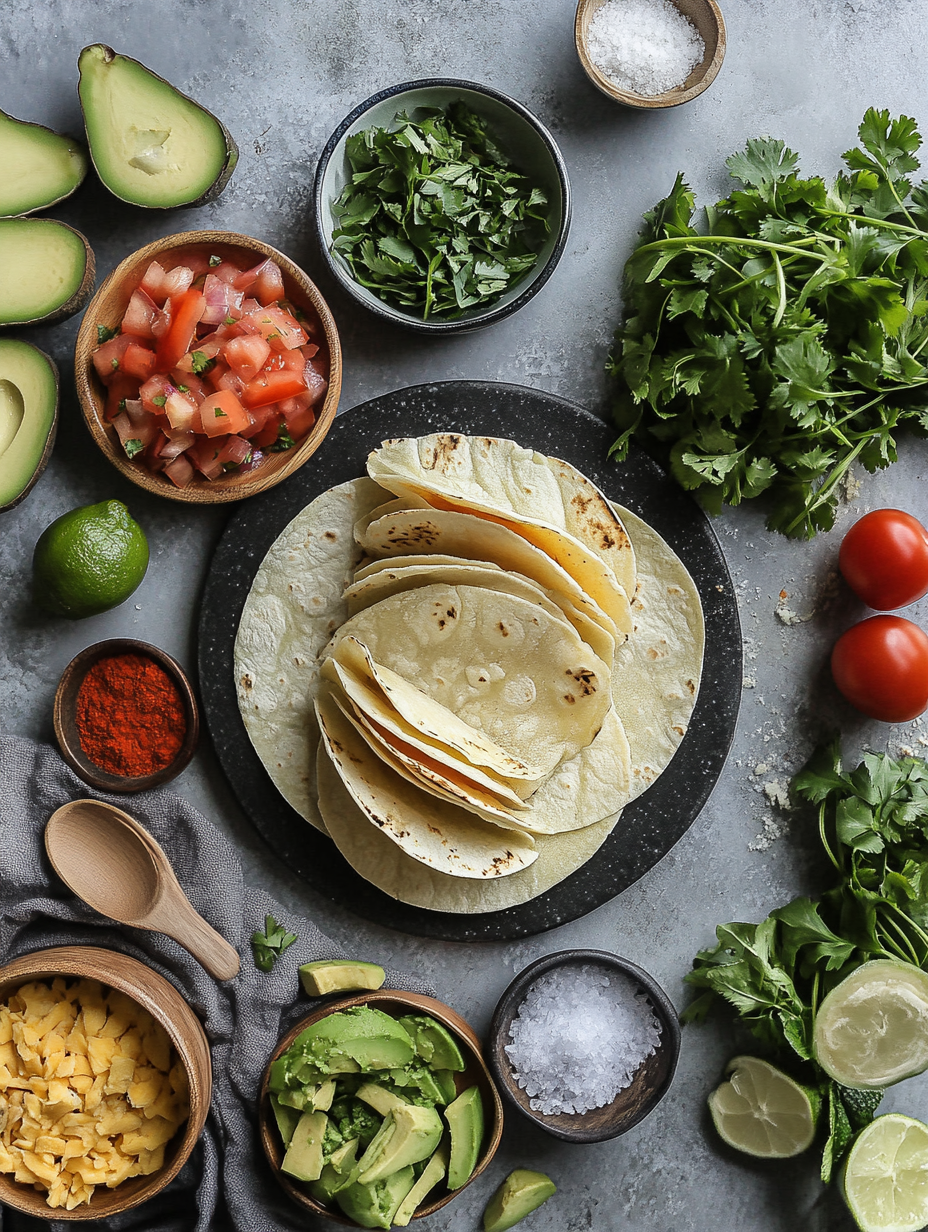 Ingredients for Vegan Tacos