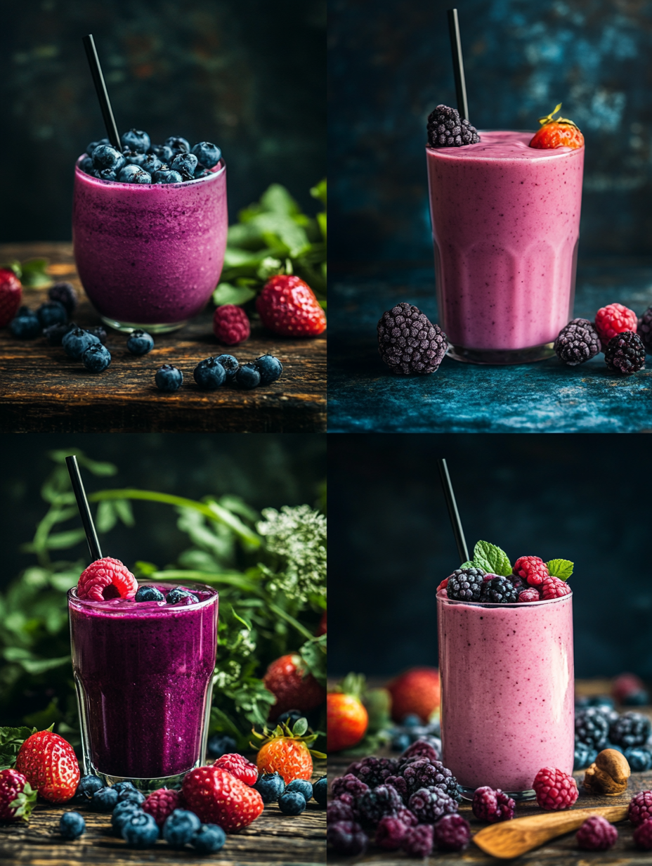 Steps for Vegan Berry Smoothie