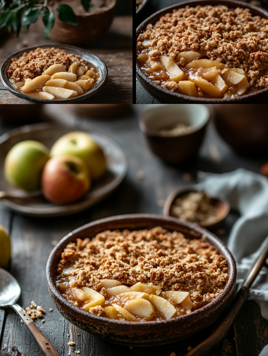 Steps for Vegan Apple Crisp