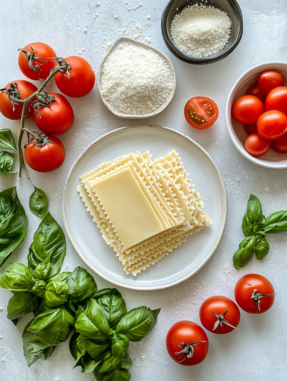 Ingredients for Vegan Lasagna