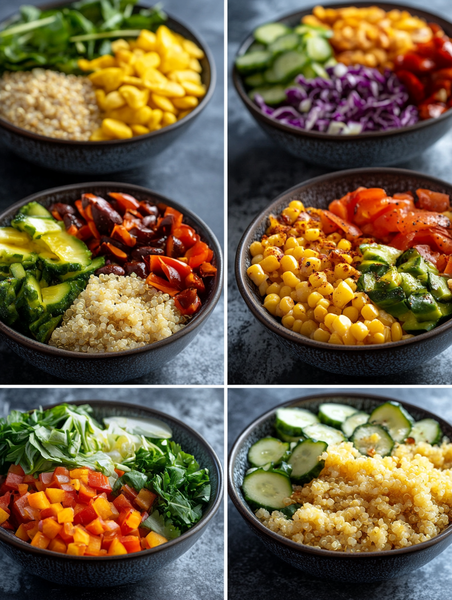 Steps for Vegan Quinoa Bowl