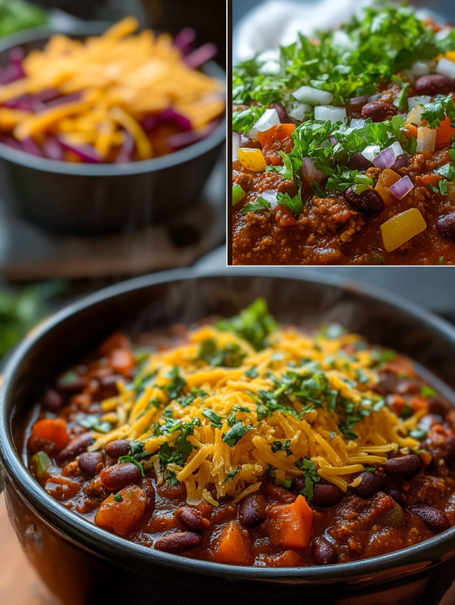 Steps for Spicy Vegan Chili