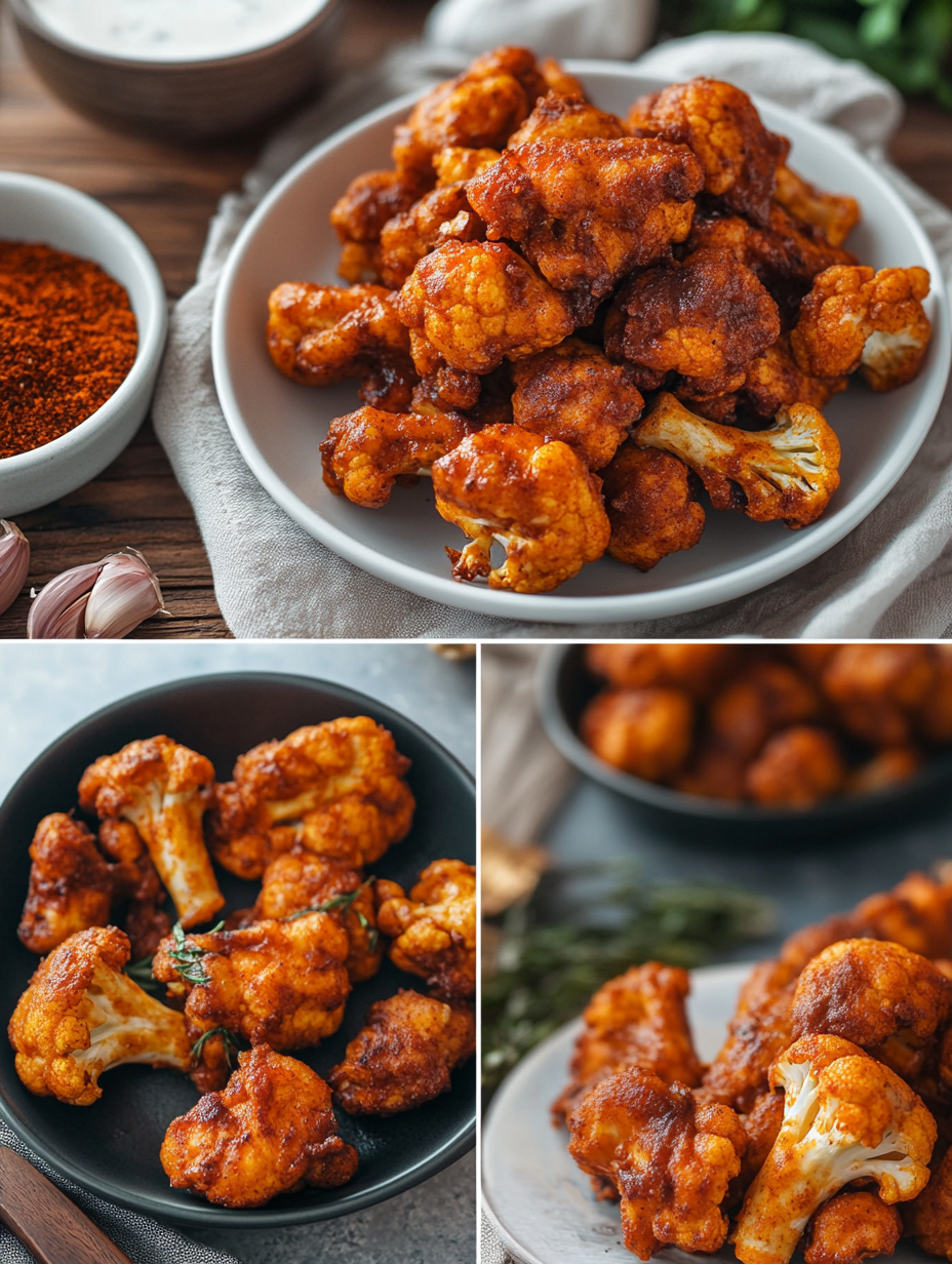 Steps for Vegan Cauliflower Wings