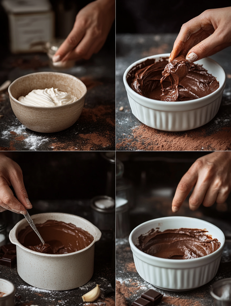 Steps for Vegan Chocolate Mousse
