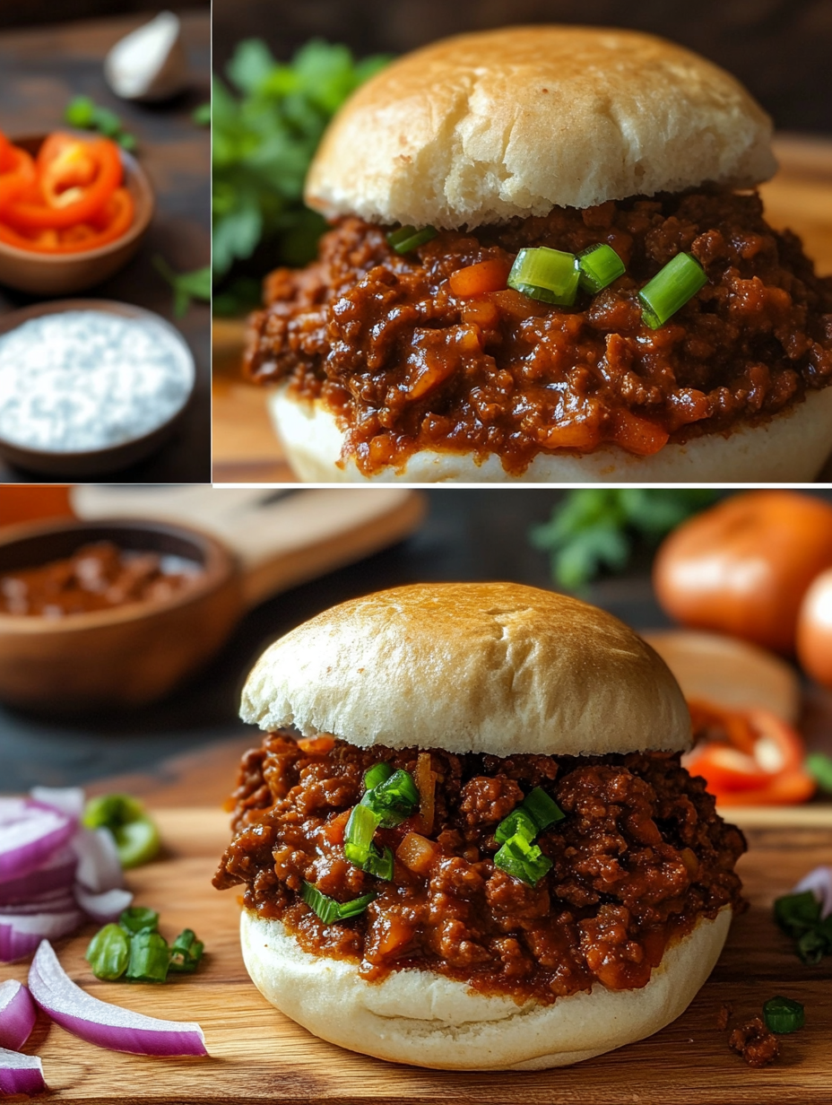 Steps for Vegan Sloppy Joes