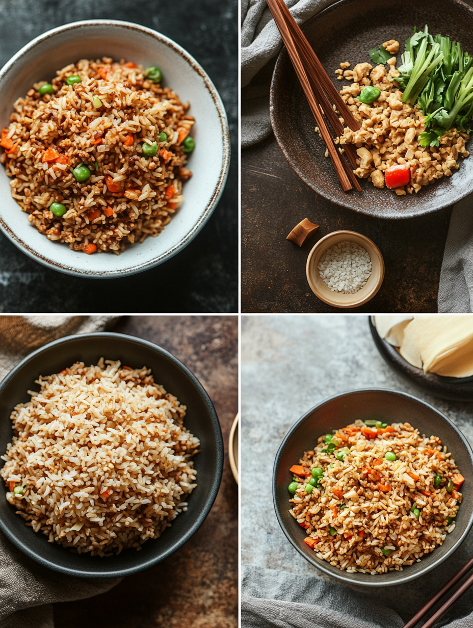 Steps for Vegan Fried Rice