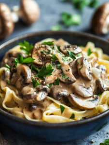 Vegan Mushroom Stroganoff