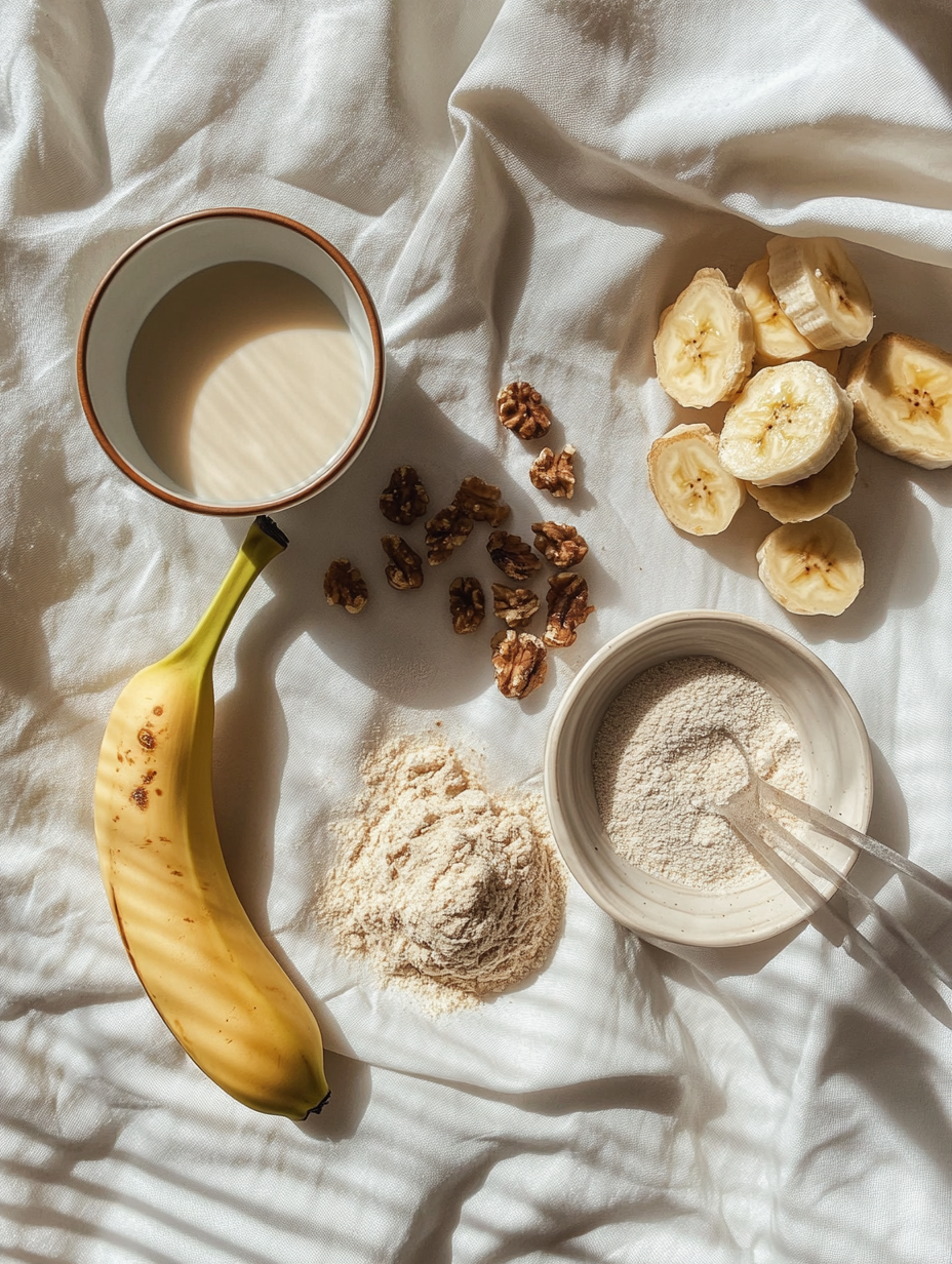 Ingredients for Vegan Banana Bread