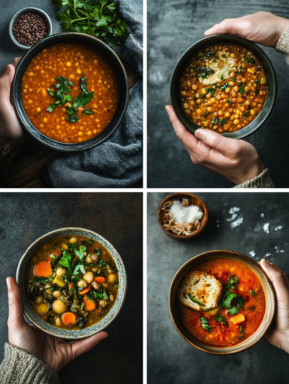 Steps for Vegan Lentil Soup