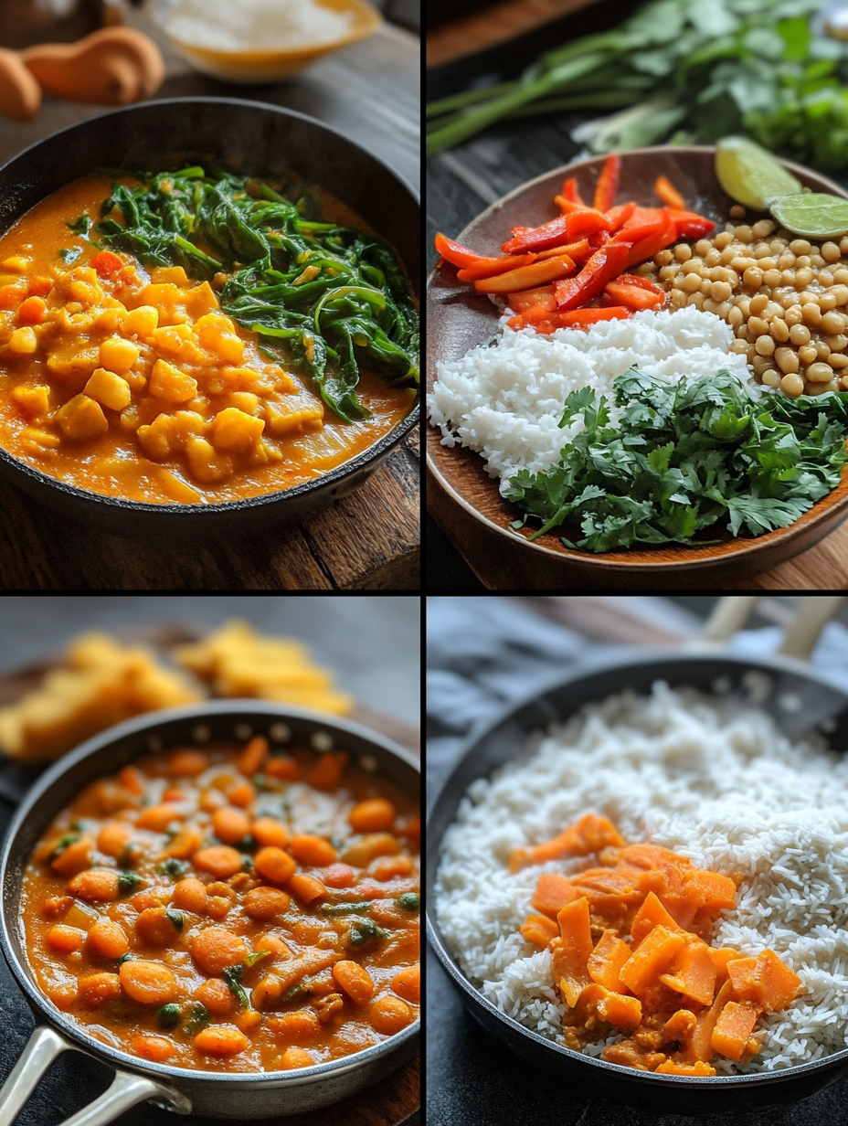 Steps for Vegan Coconut Curry