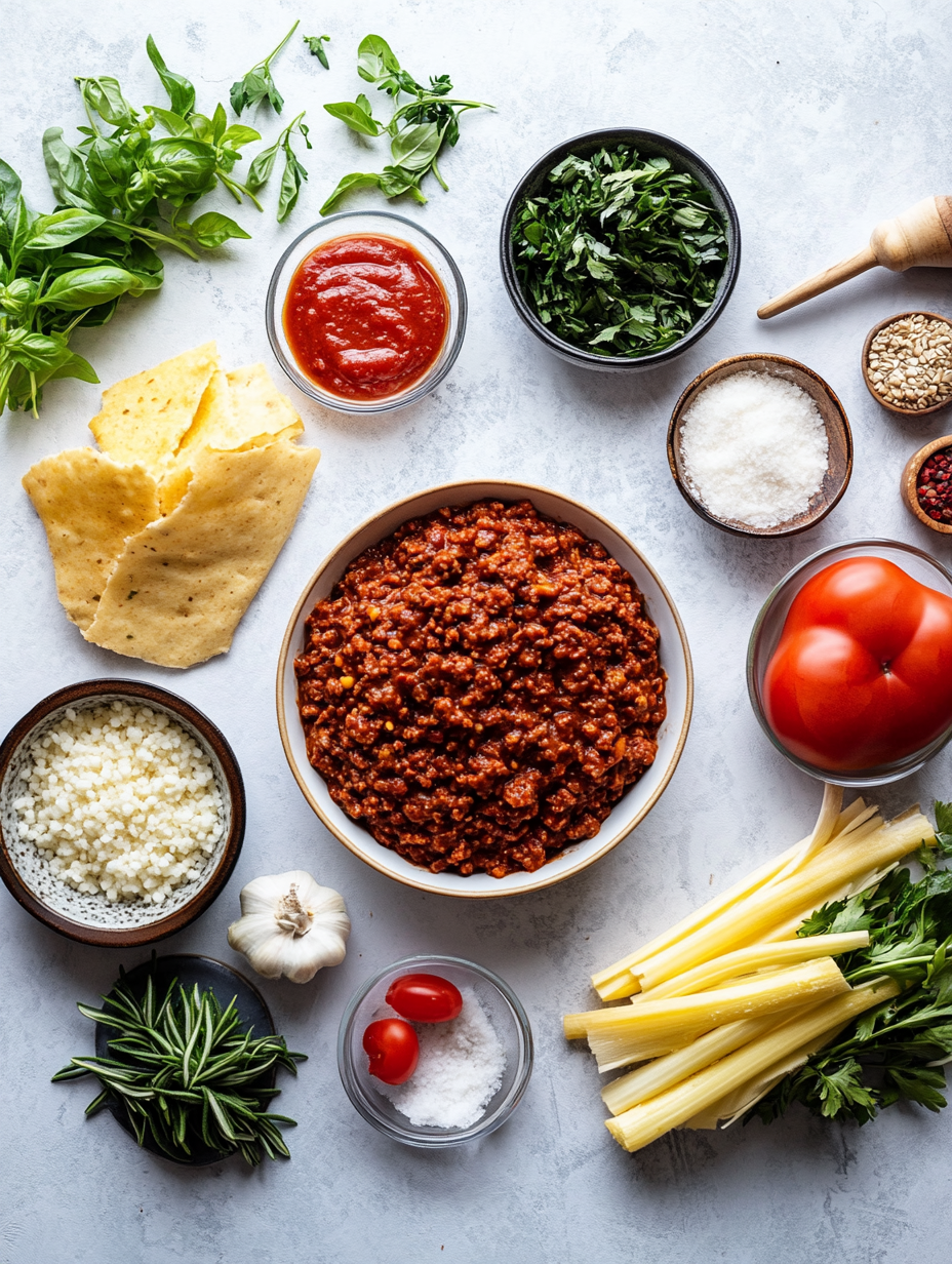 Ingredients for Vegan Sloppy Joes