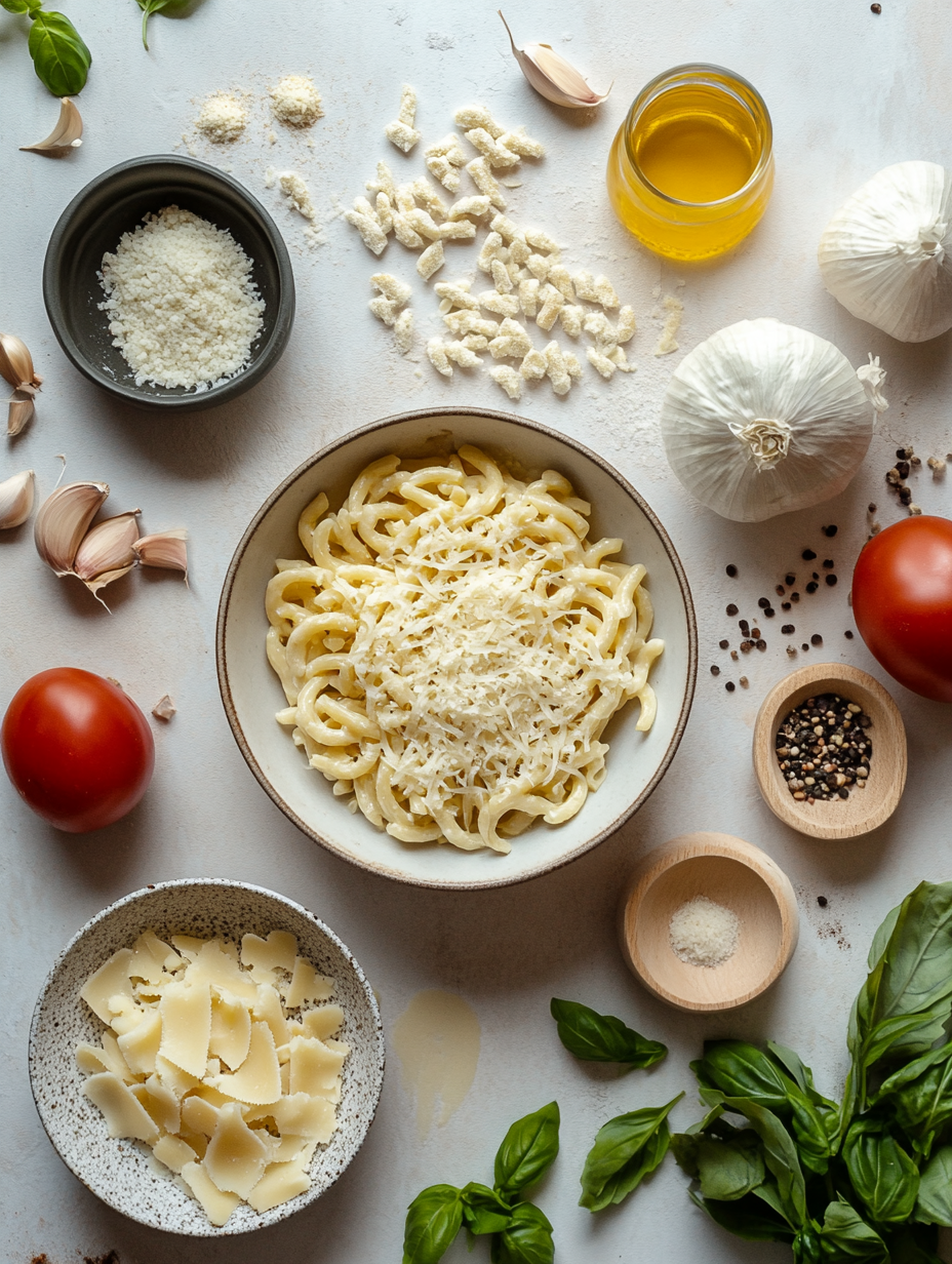 Ingredients for Creamy Vegan Mac and Cheese