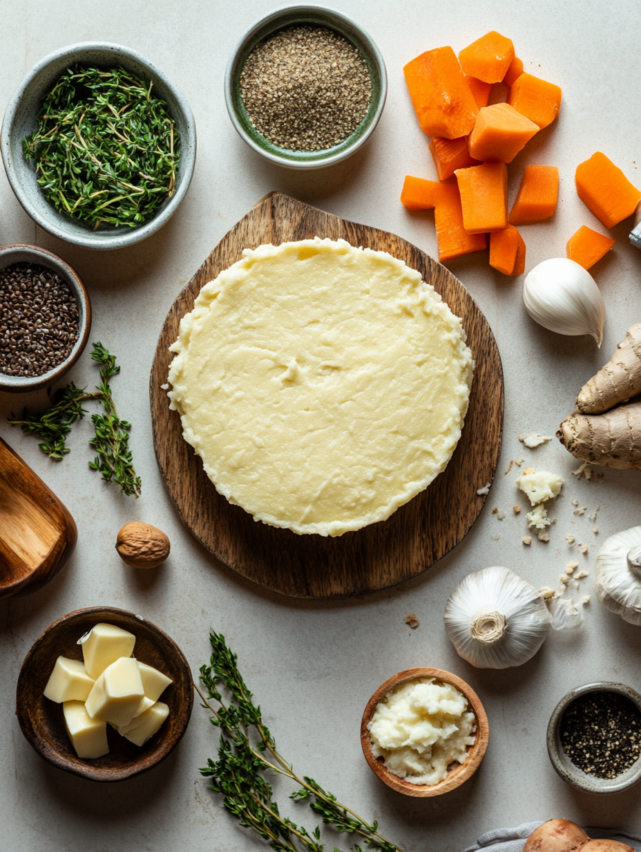 Ingredients for Savory Vegan Shepherds Pie