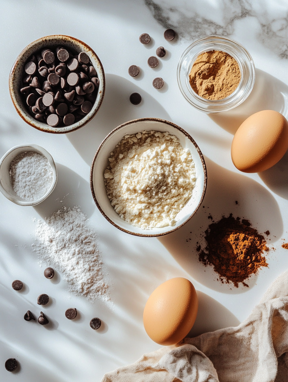 Ingredients for Vegan Chocolate Chip Cookies