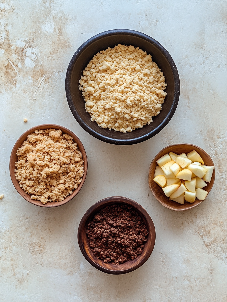 Ingredients for Vegan Apple Crisp