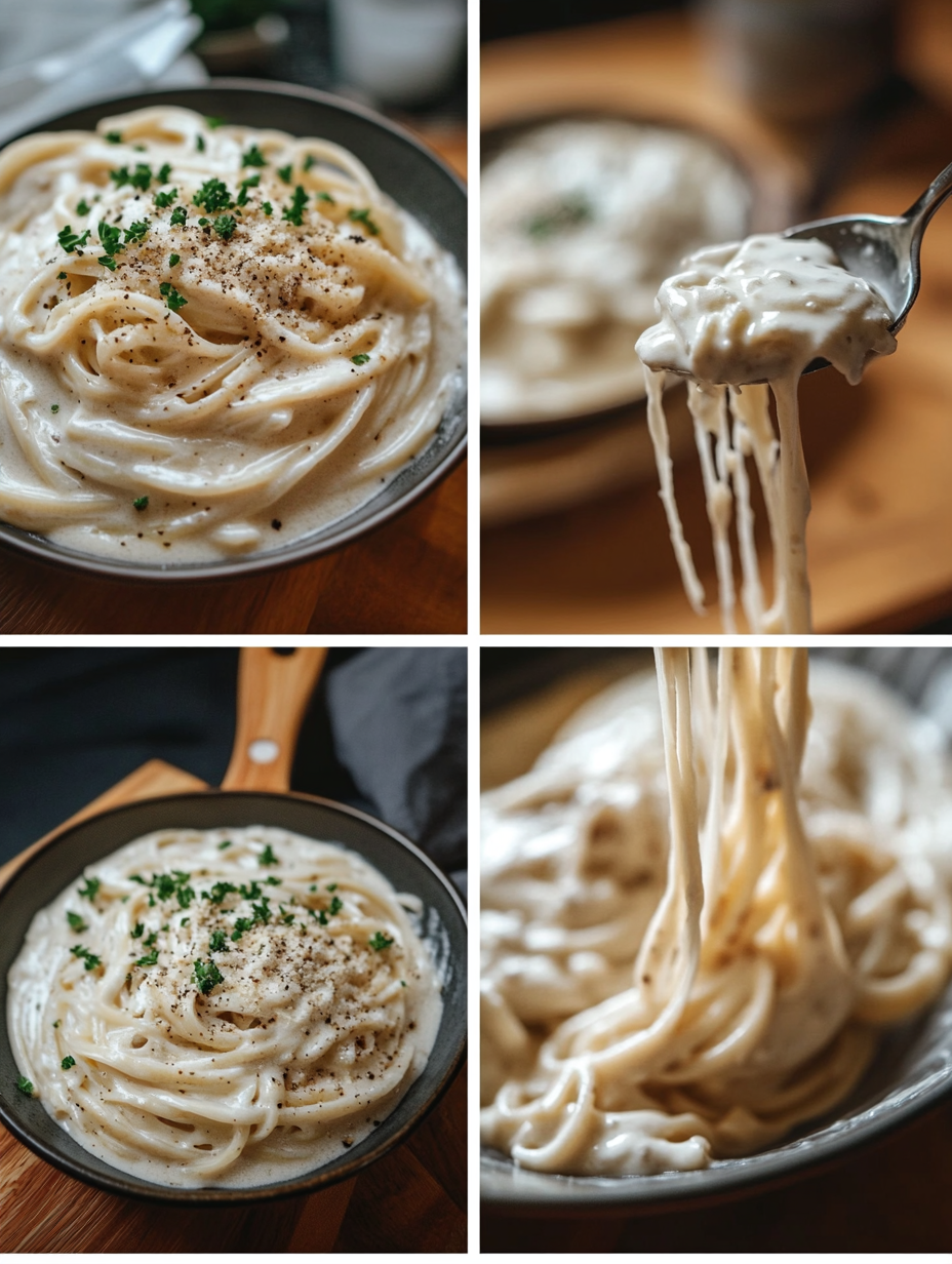Steps for Vegan Creamy Alfredo