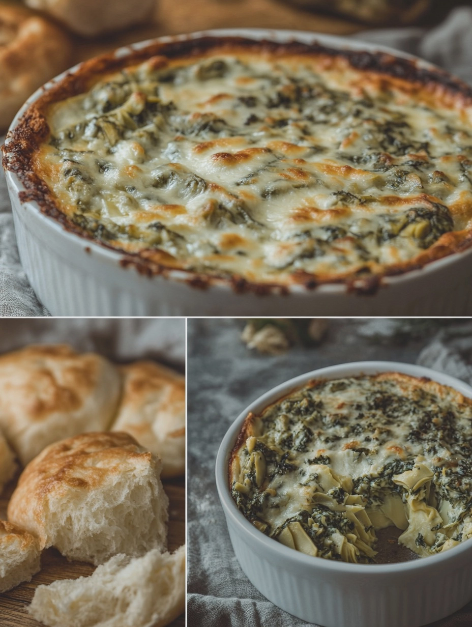 Steps for Air Fryer Spinach Artichoke Dip