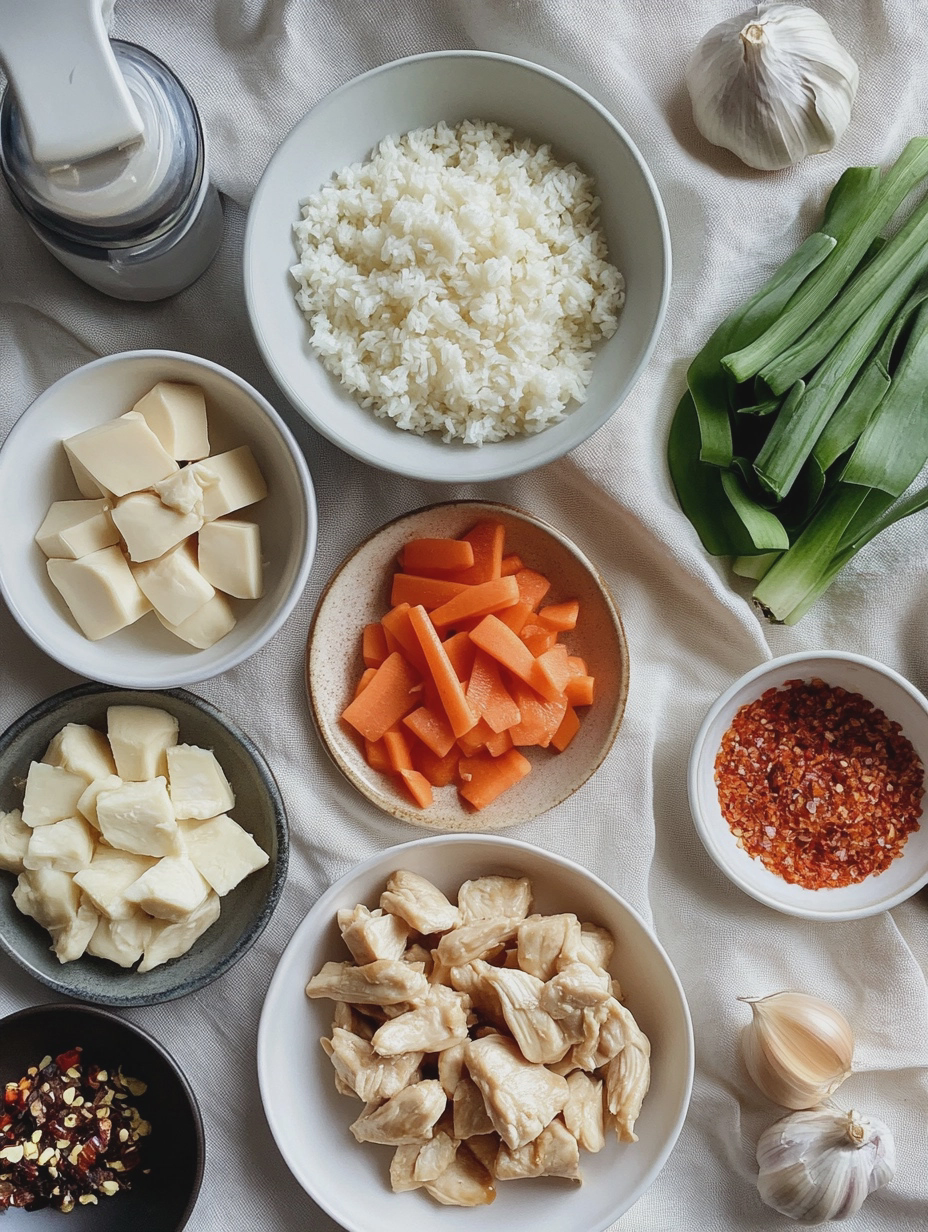 Ingredients for Air Fryer Chicken Stir-Fry Quick Dinner