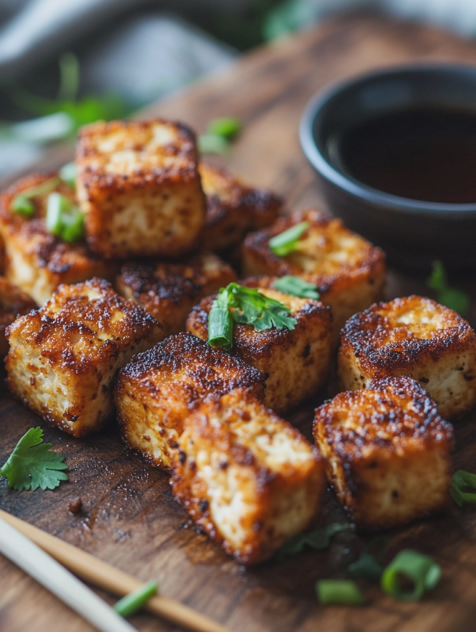 Air Fryer Crispy Tofu Bites