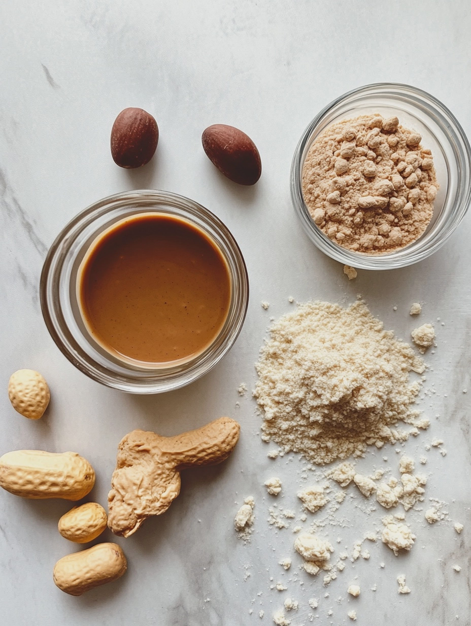 Ingredients for Air Fryer Peanut Butter Cookies