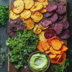 Air Fryer Veggie Chips Healthy Snack